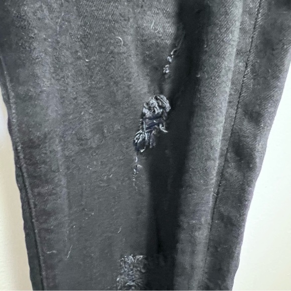 J Brand Black Distressed Skinny Jeans  Raw Hem Size 31 - Picture 8 of 15